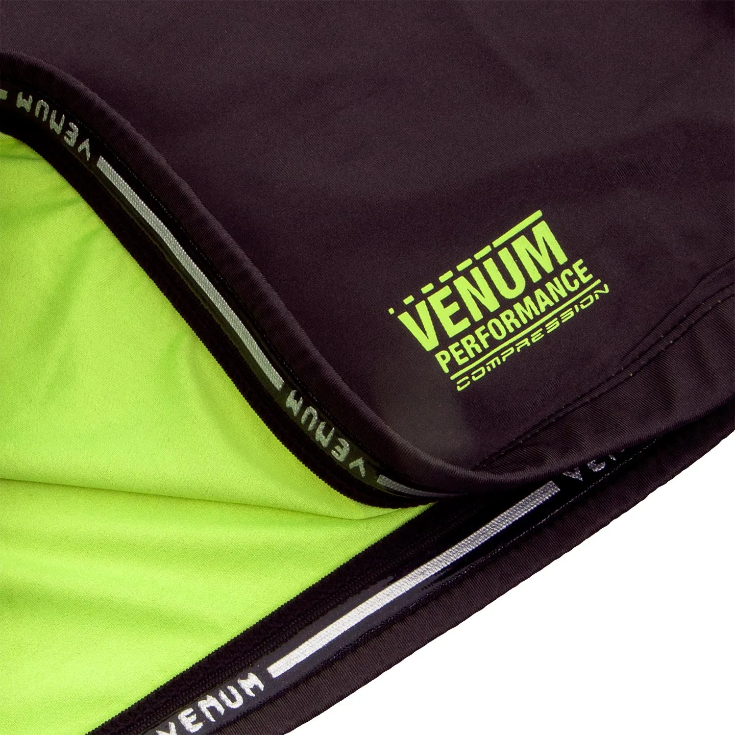Venum Contender 3.0 Compressie T-shirt - Korte Mouwen - Zwart/Neongeel