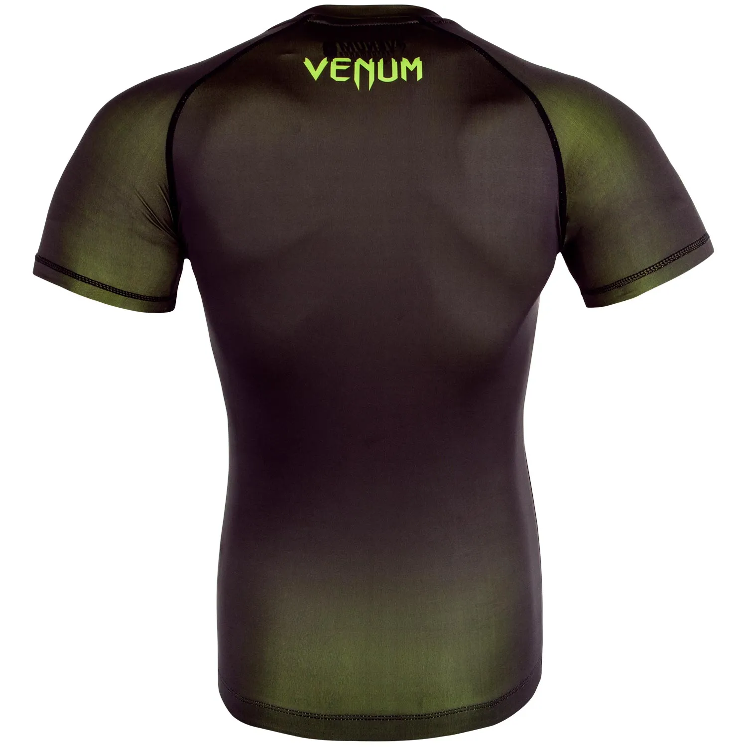Venum Contender 3.0 Compressie T-shirt - Korte Mouwen - Zwart/Neongeel