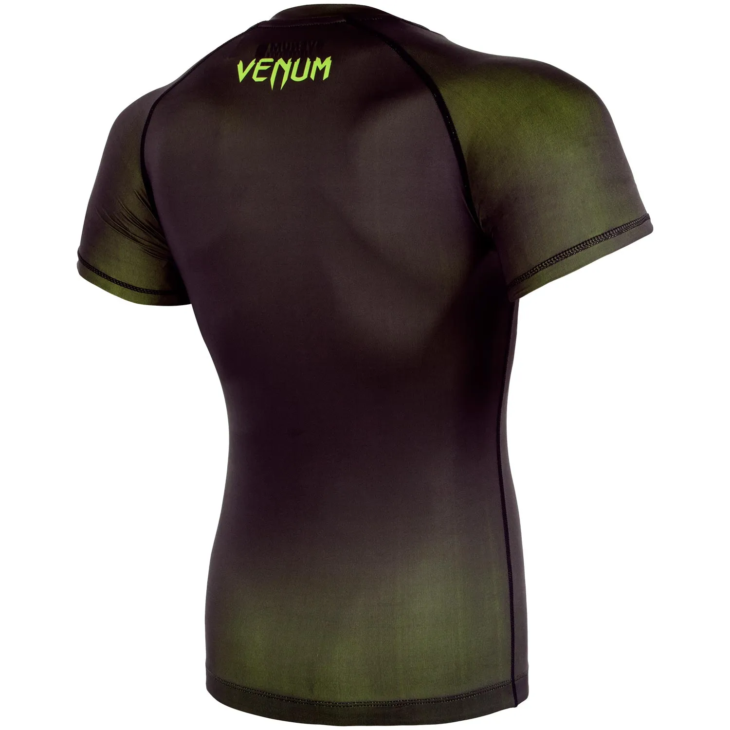 Venum Contender 3.0 Compressie T-shirt - Korte Mouwen - Zwart/Neongeel