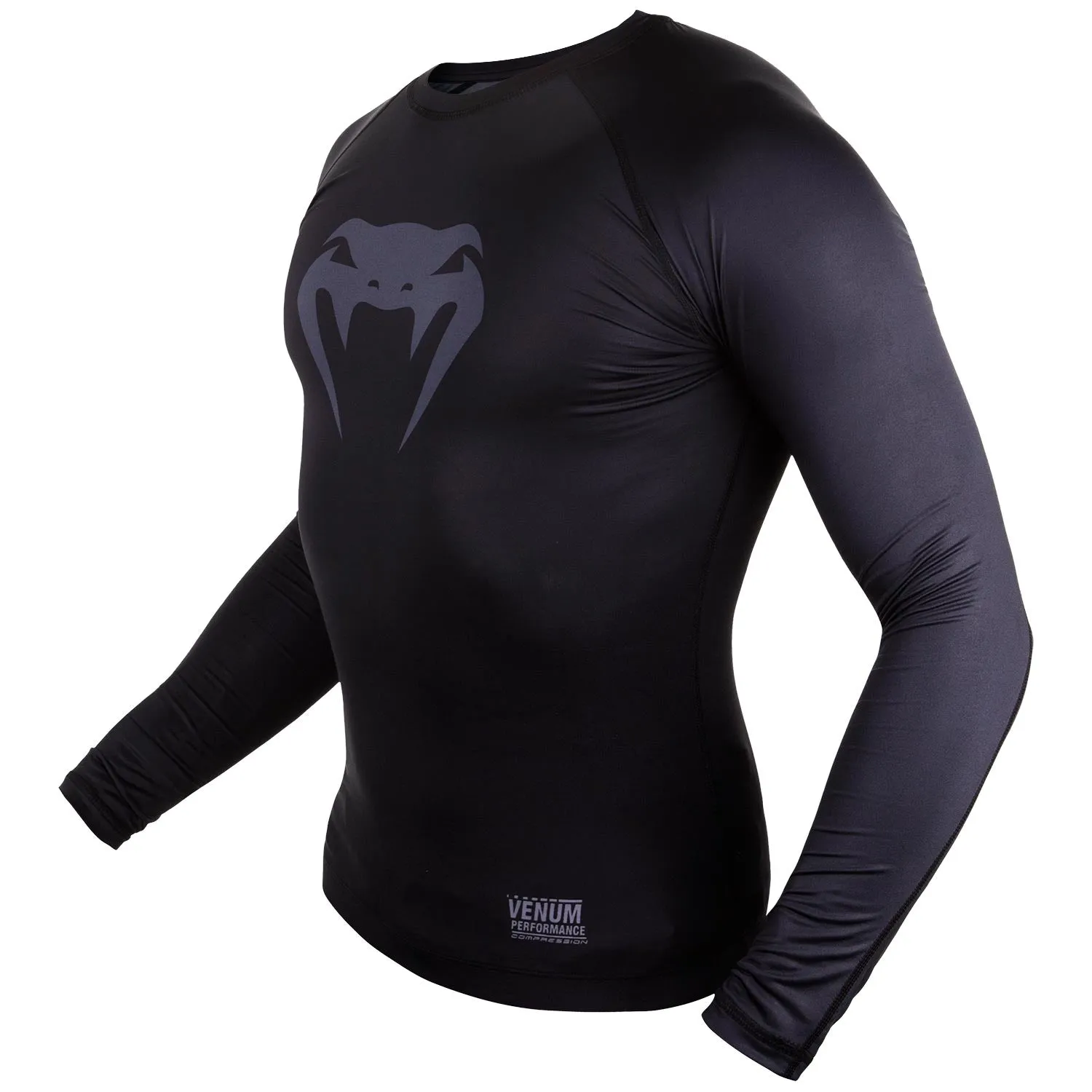 Venum Contender 3.0 Compressie T-shirt - Lange Mouwen - Zwart/Grijs