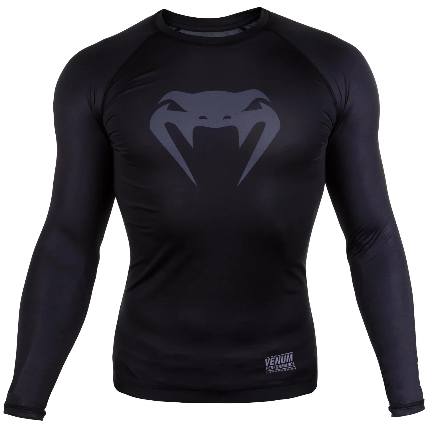 Venum Contender 3.0 Compressie T-shirt - Lange Mouwen - Zwart/Grijs