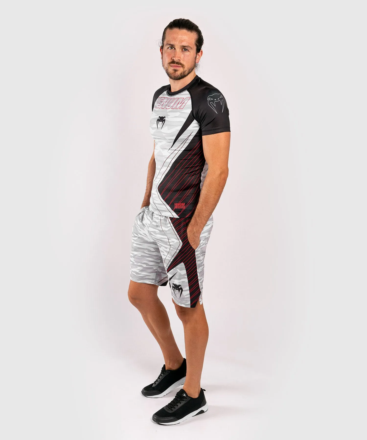 Venum Contender 5.0 Rashguard - Korte mouwen - Wit/Camouflage