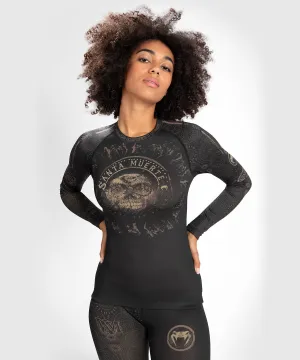 Venum Dames Santa Muerte Dark Side - Rashguard lange mouwen - zwart/bruin