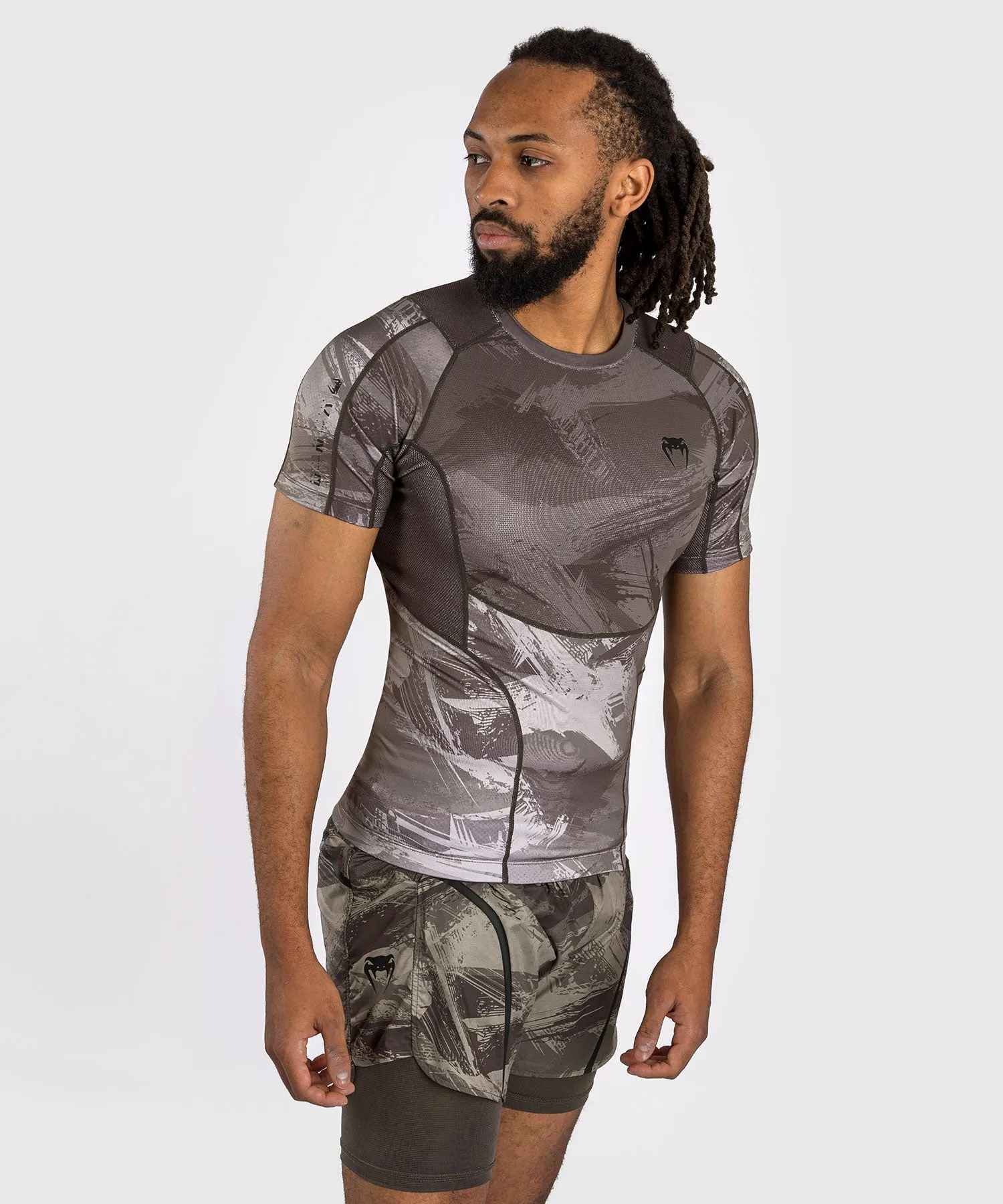 Venum Electron 3.0 Rashguard a manica corta - Sabbia