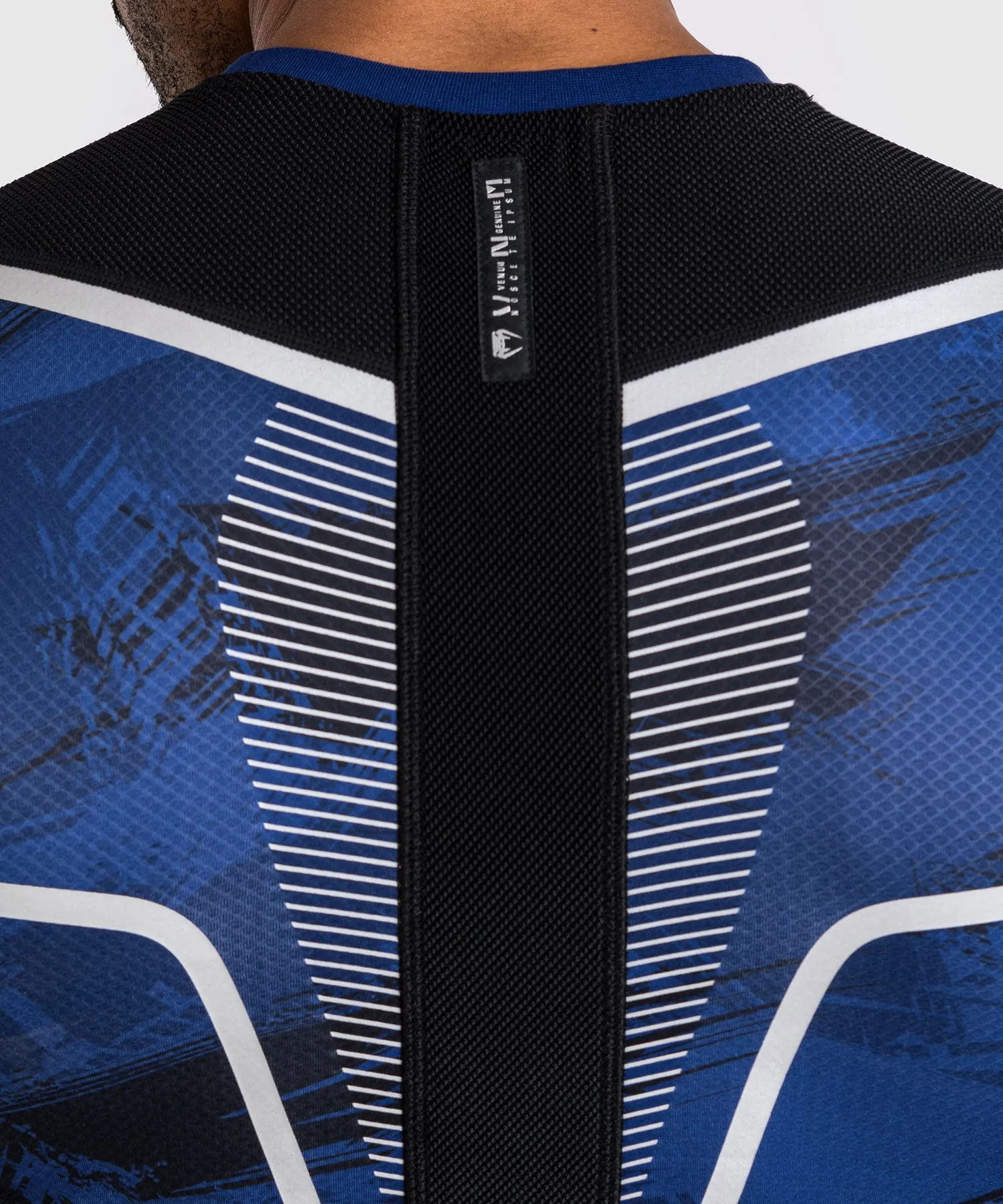 Venum Electron 3.0  Rashguard korte mouw - Marineblauw