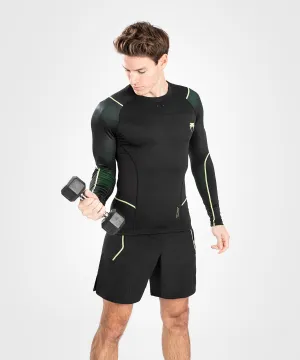 Venum Fusion 2.0  Heren-Rashguard - Lange Mouwen - Zwart/Geel