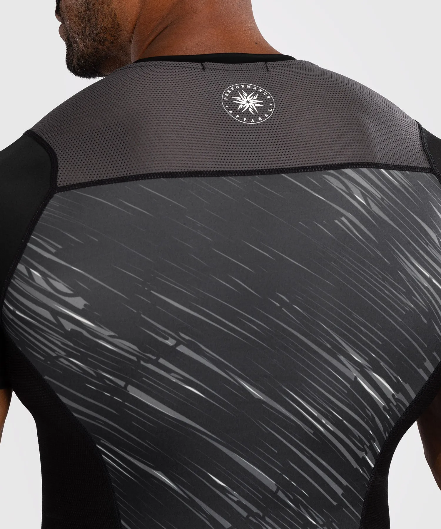 Venum Rapid Korte Mouwen Rashguard - Zwart/Stormgrijs