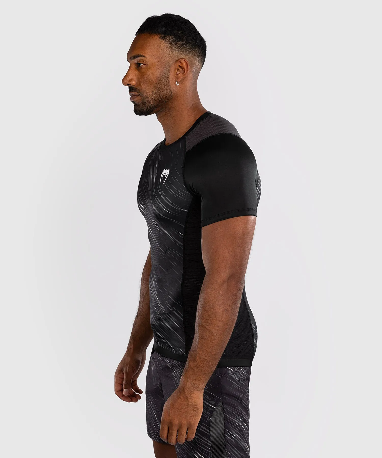 Venum Rapid Korte Mouwen Rashguard - Zwart/Stormgrijs