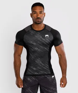 Venum Rapid Korte Mouwen Rashguard - Zwart/Stormgrijs