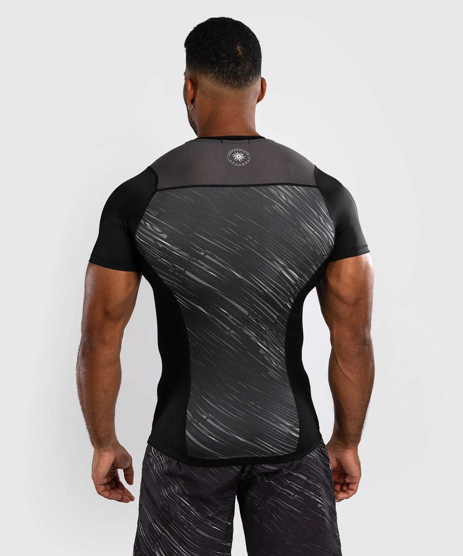 Venum Rapid Korte Mouwen Rashguard - Zwart/Stormgrijs