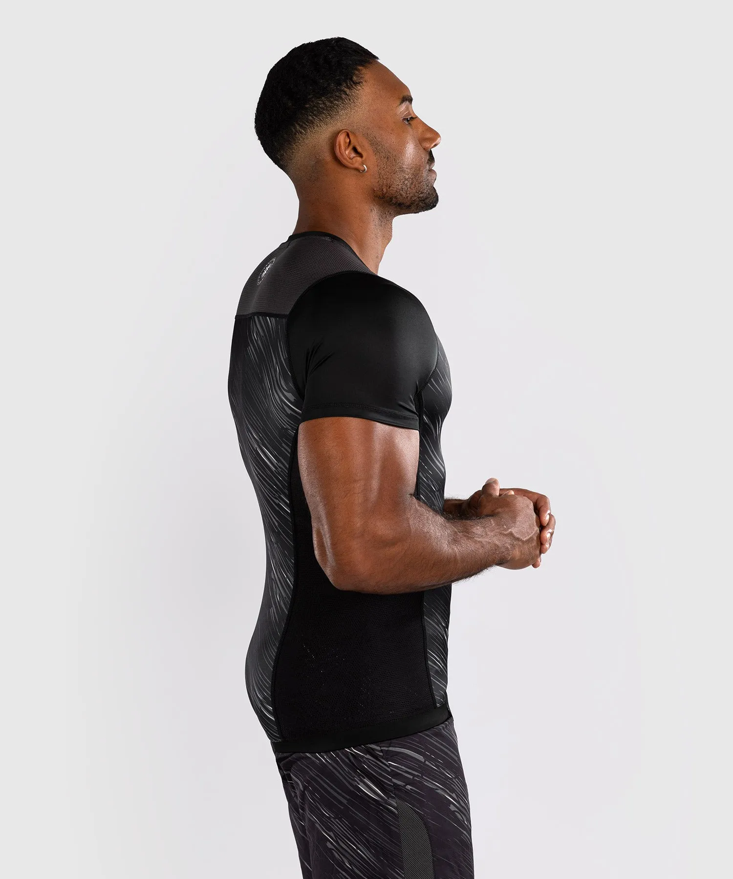 Venum Rapid Korte Mouwen Rashguard - Zwart/Stormgrijs