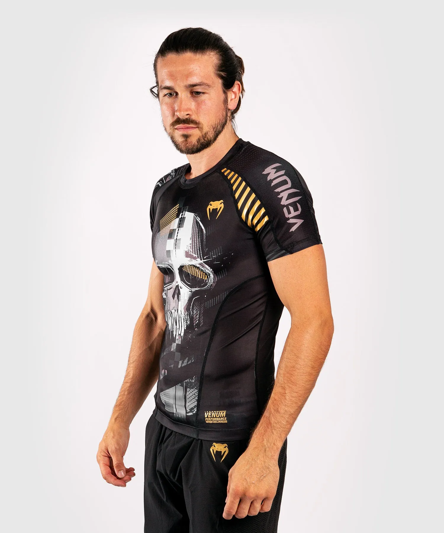 Venum Skull Rashguard - korte mouwen - Zwart