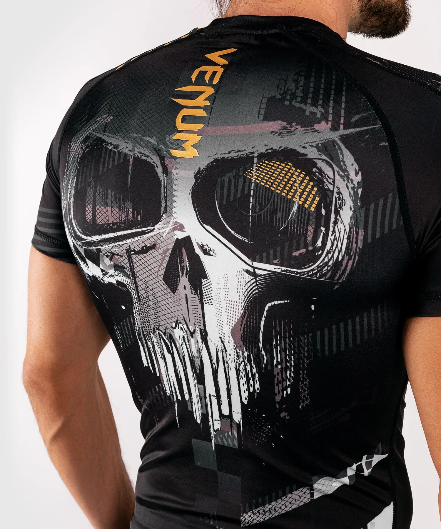 Venum Skull Rashguard - korte mouwen - Zwart