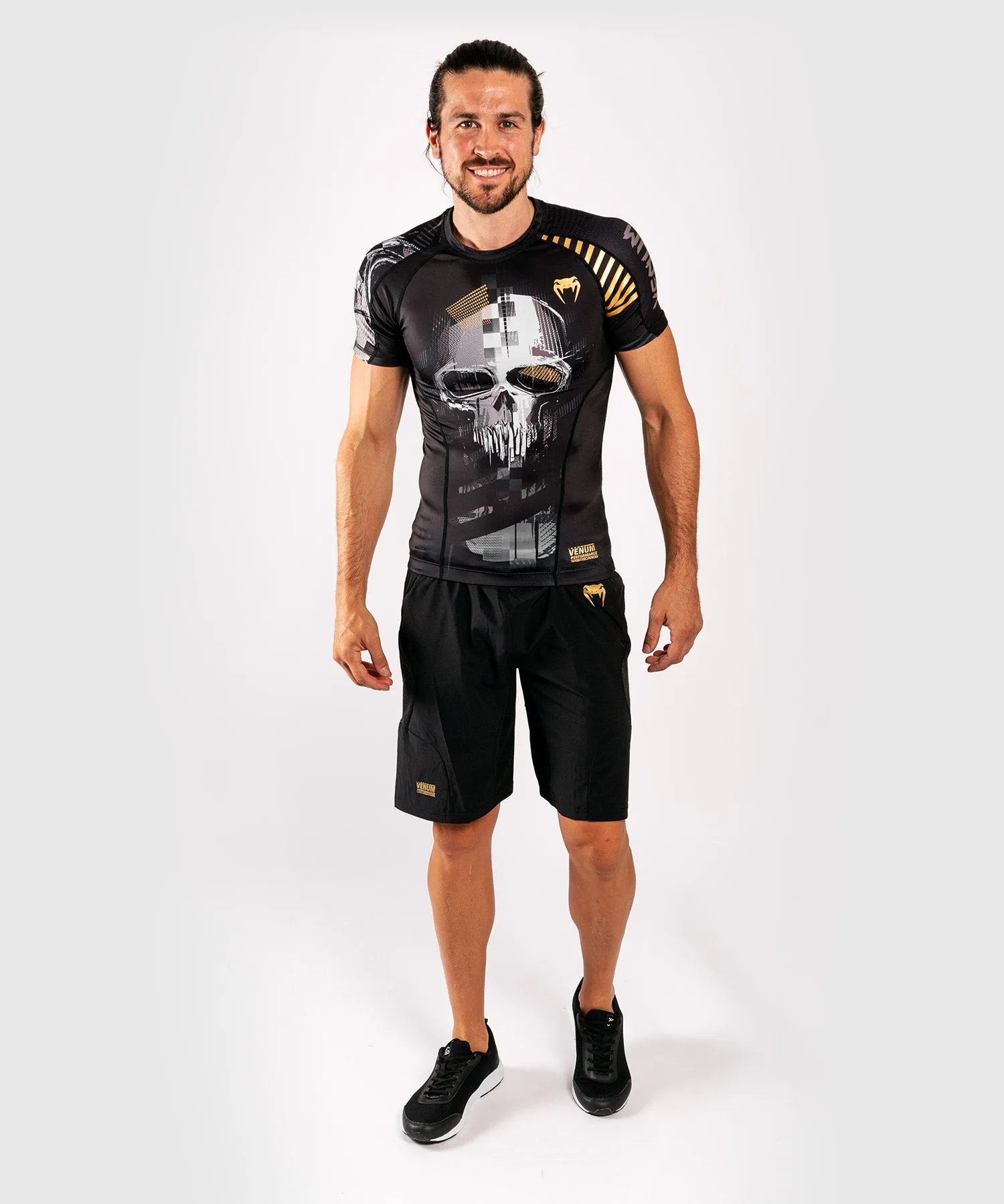 Venum Skull Rashguard - korte mouwen - Zwart
