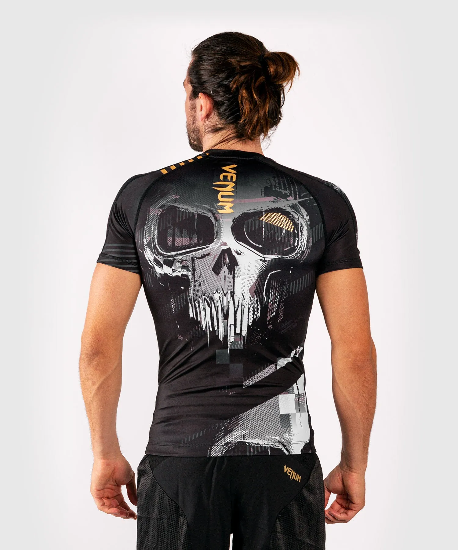 Venum Skull Rashguard - korte mouwen - Zwart