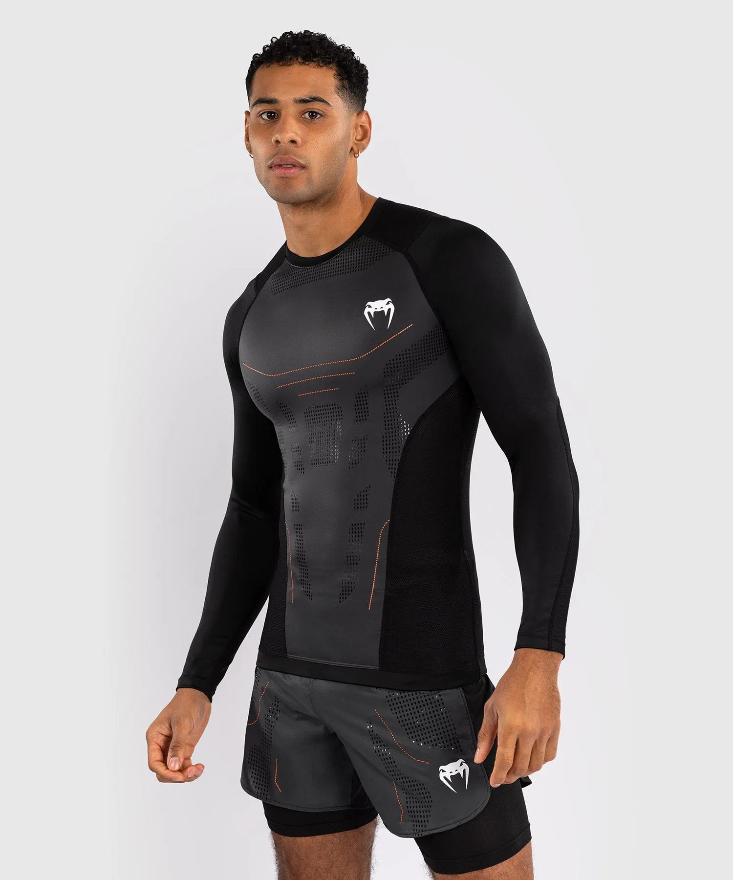 Venum Technical 3.0 Langemouw Rashguard - Grafiet