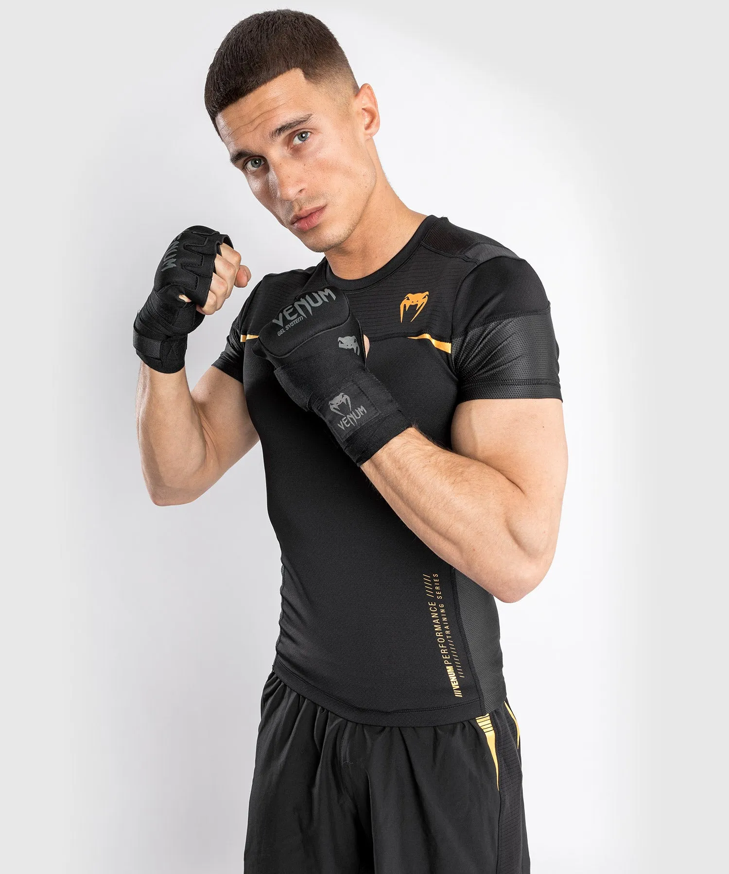 Venum Tempest 2.0 Compressieshirt (korte mouwen) - Zwart/Goud