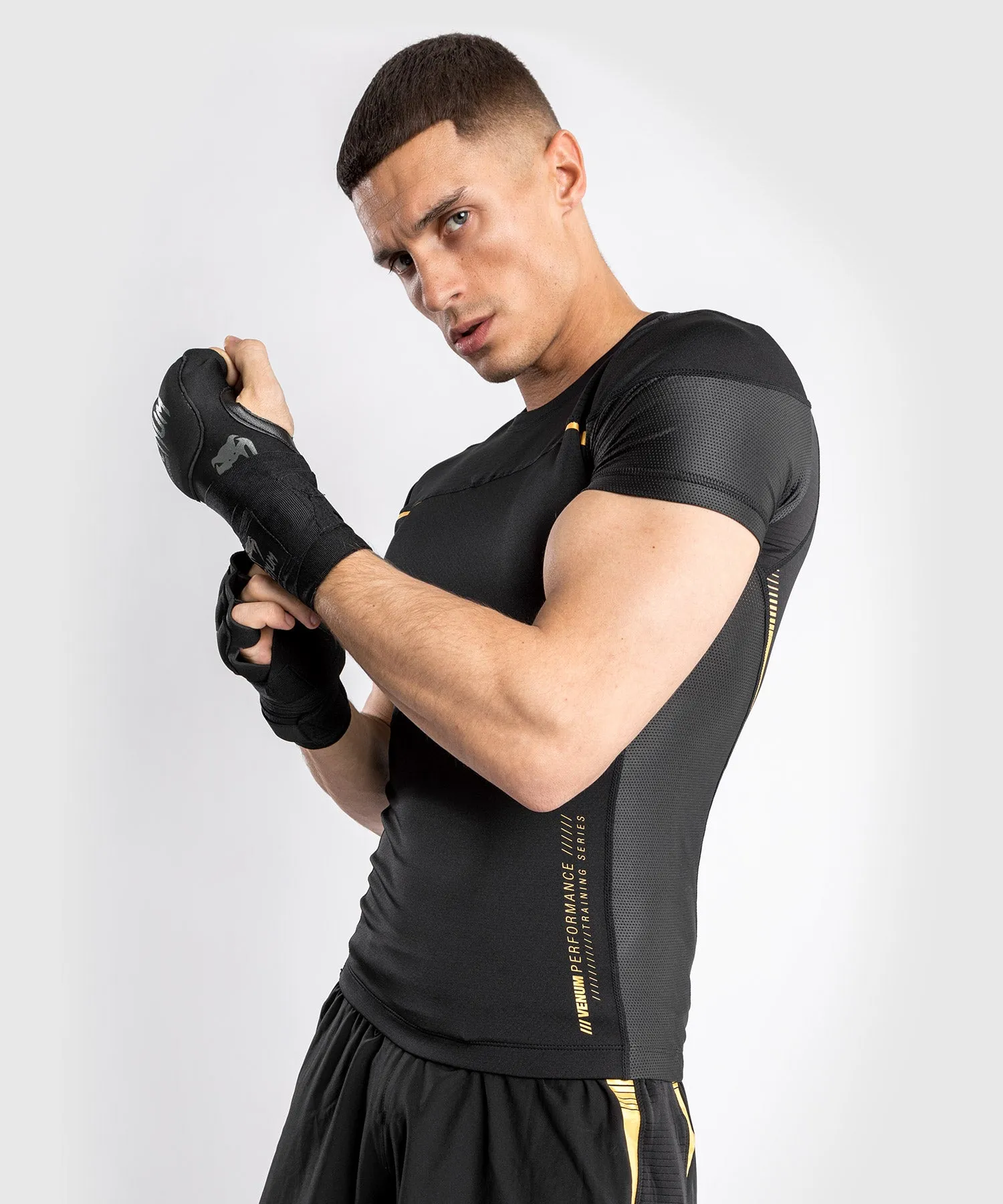 Venum Tempest 2.0 Compressieshirt (korte mouwen) - Zwart/Goud