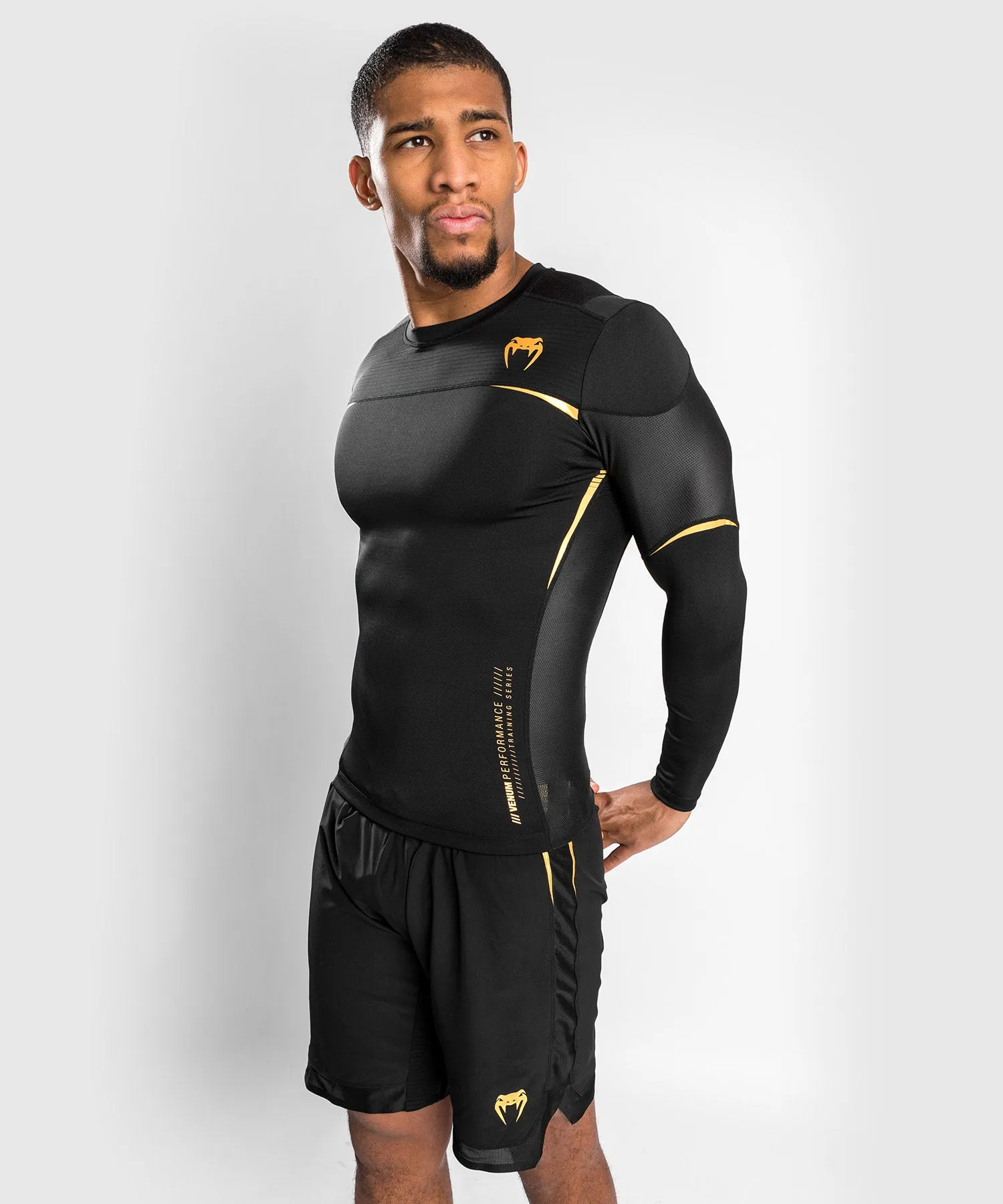 Venum Tempest 2.0 Compressieshirt (lange mouwen) - Zwart /Goud