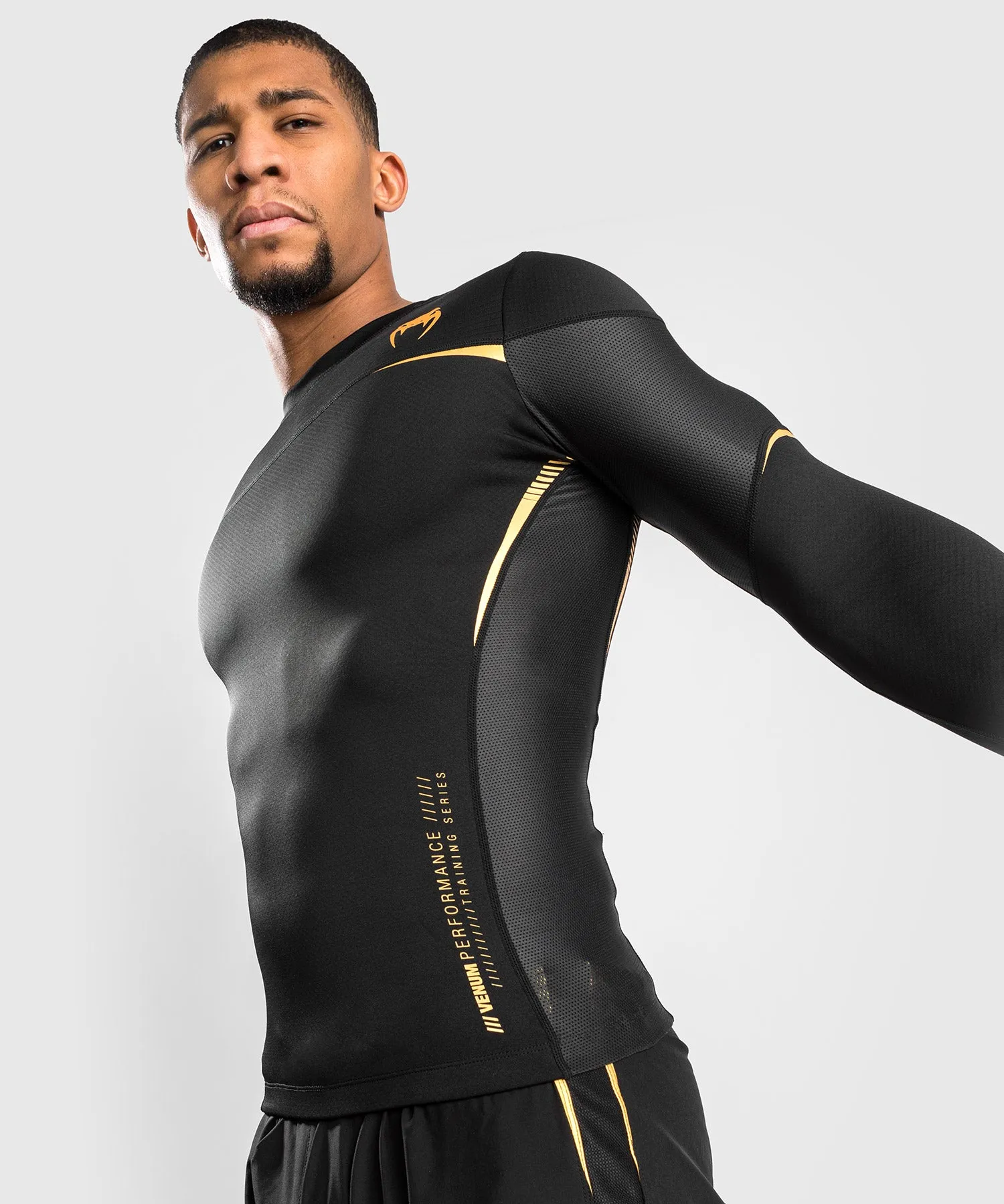 Venum Tempest 2.0 Compressieshirt (lange mouwen) - Zwart /Goud
