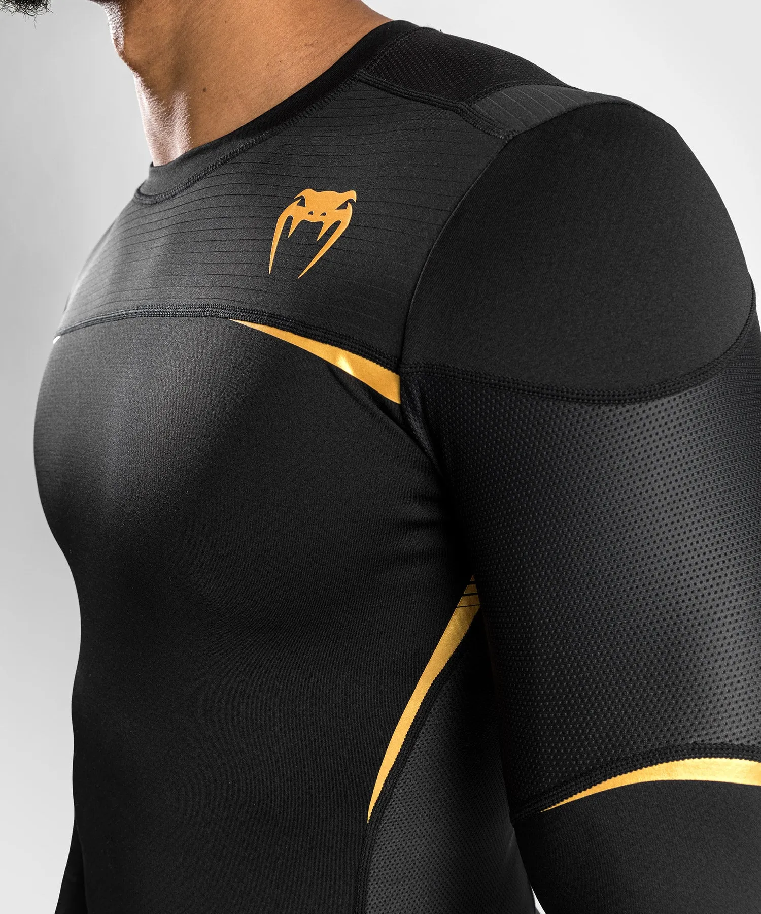 Venum Tempest 2.0 Compressieshirt (lange mouwen) - Zwart /Goud