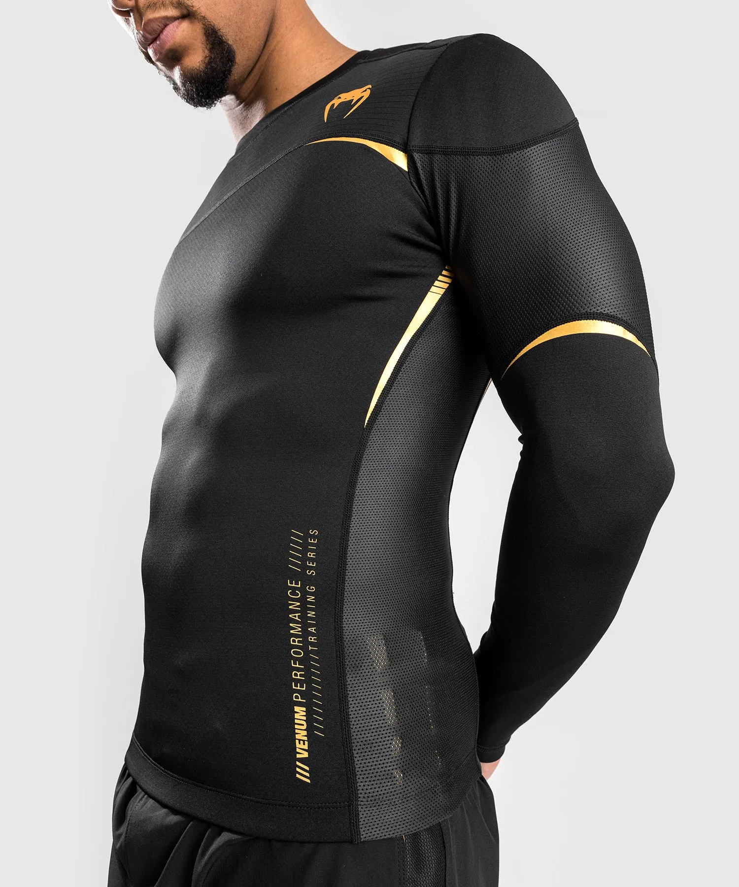 Venum Tempest 2.0 Compressieshirt (lange mouwen) - Zwart /Goud