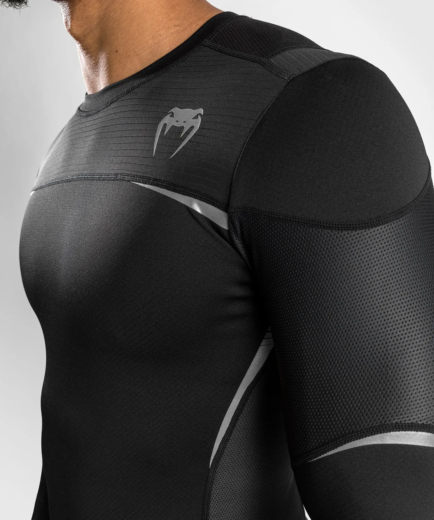 Venum Tempest 2.0 Compressieshirt (lange mouwen) - Zwart/Grijs