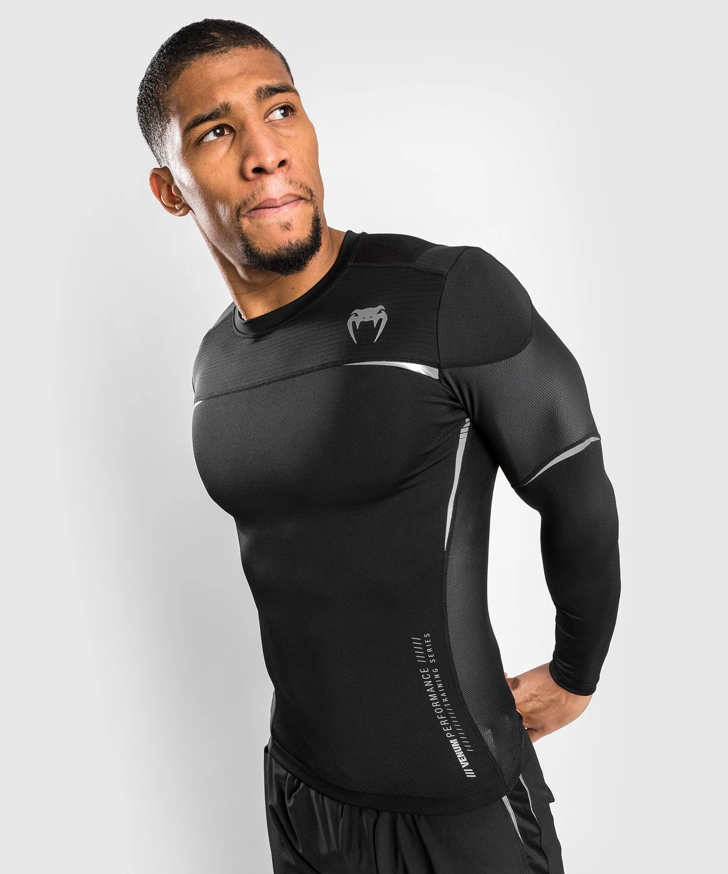 Venum Tempest 2.0 Compressieshirt (lange mouwen) - Zwart/Grijs