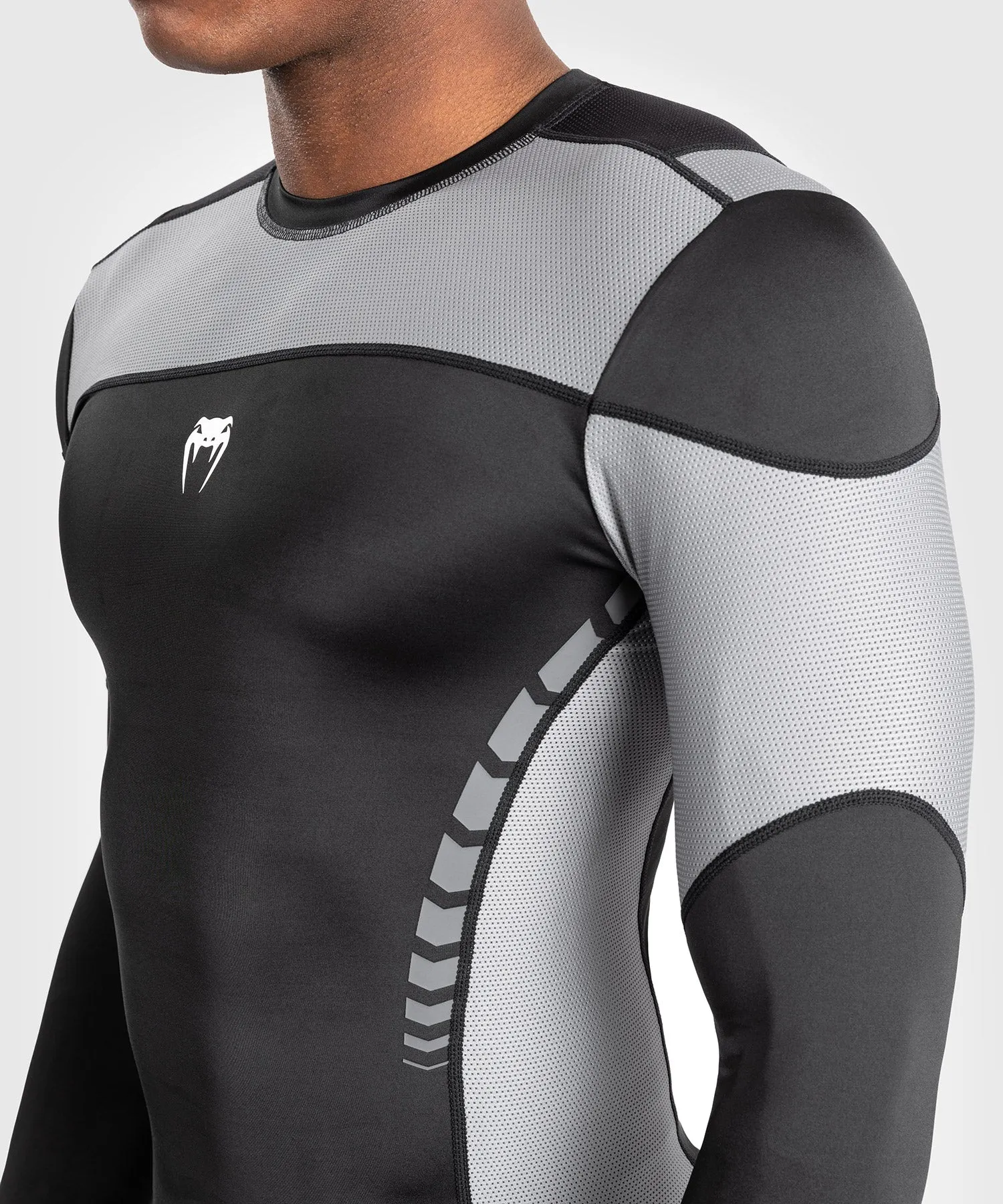 Venum Tempest Heren Lange Mouwen Rashguard - Zwart/Grijs