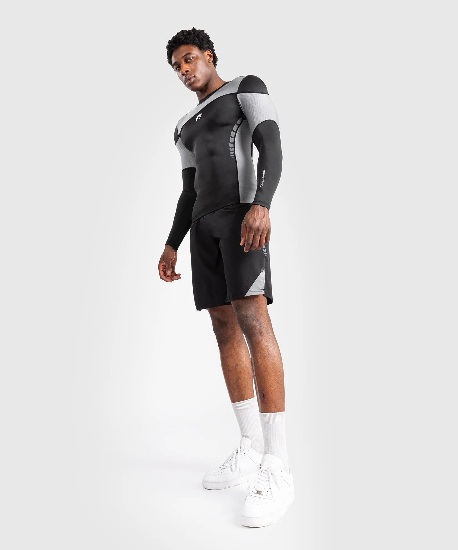 Venum Tempest Heren Lange Mouwen Rashguard - Zwart/Grijs