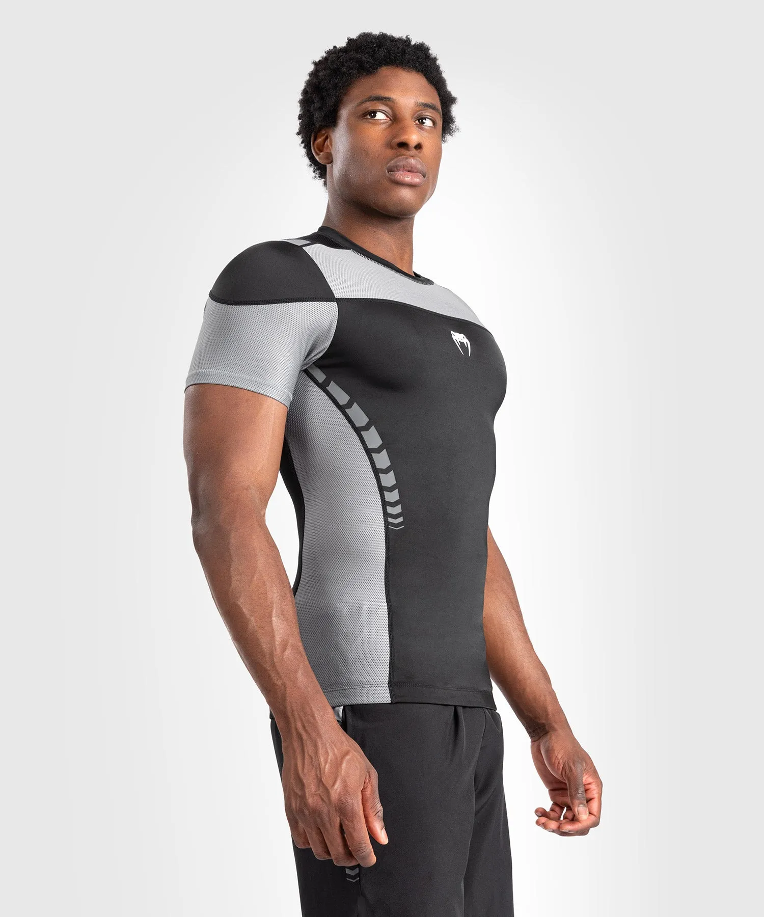 Venum Tempest Heren Rashguard Met Korte Mouwen - Zwart/Grijs