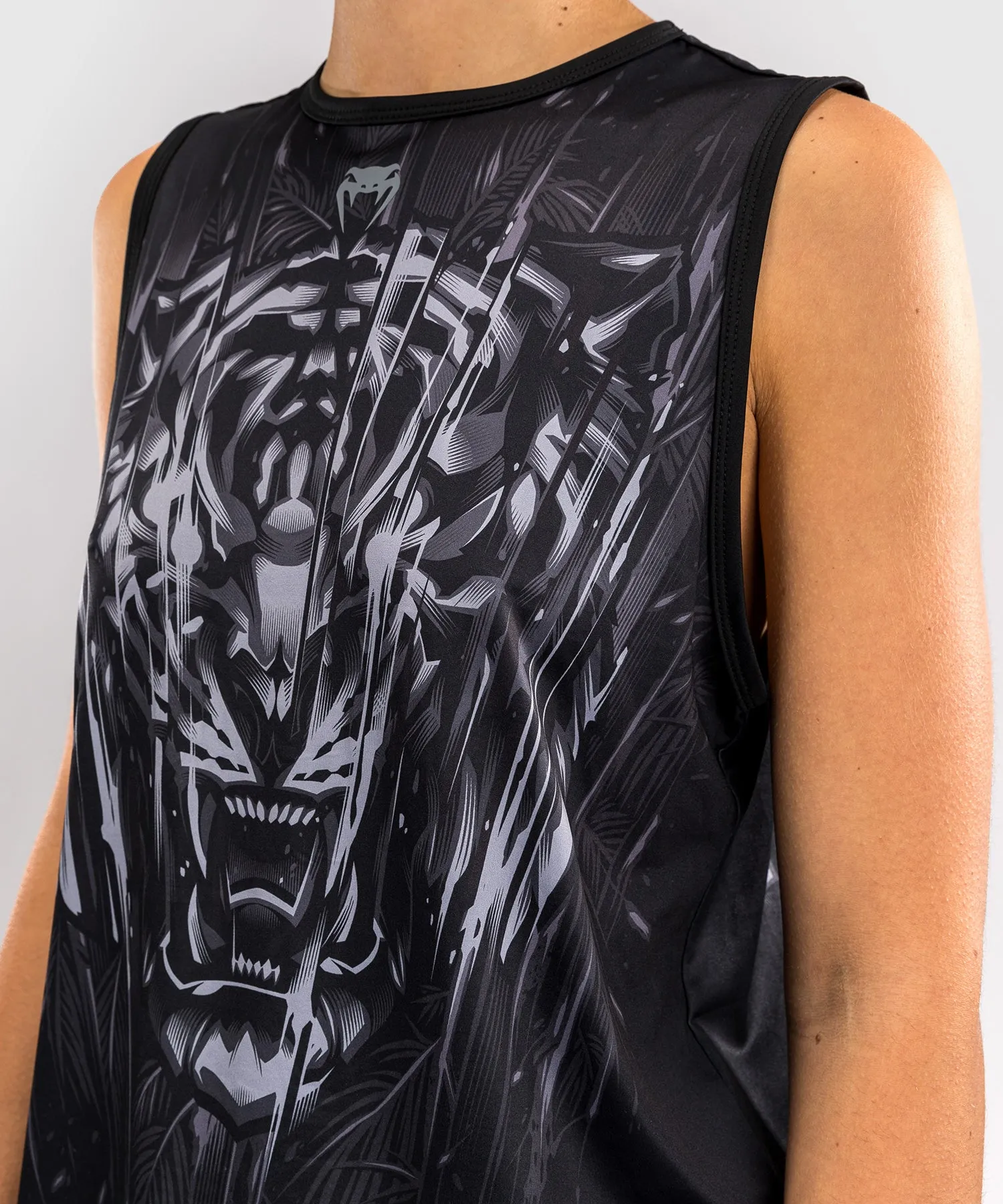 Venum Tiger Top Dames - Zwart / Zilver