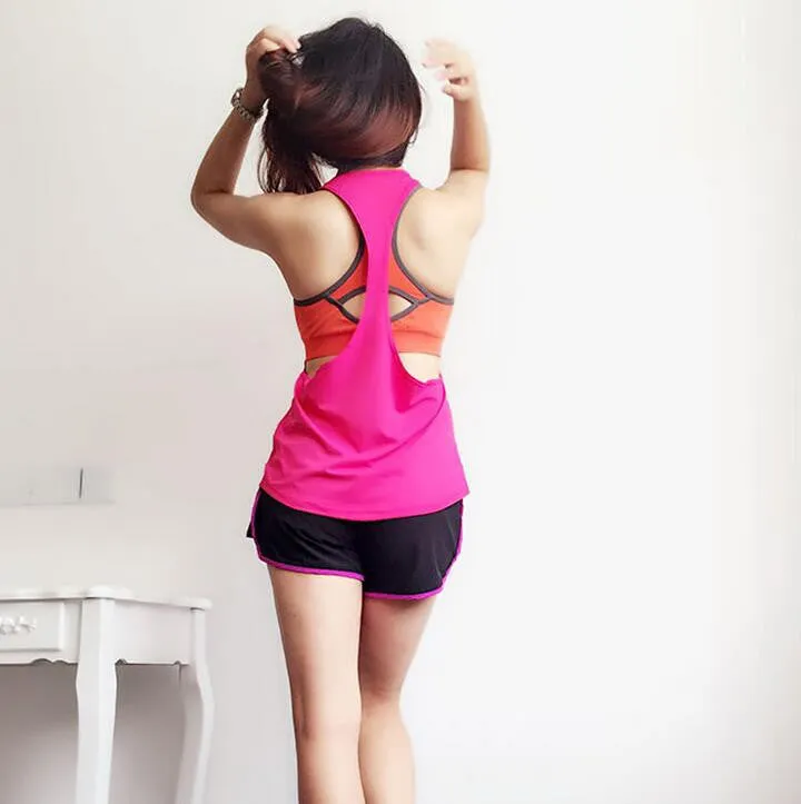 Vest Tank Tops Women Plus Size Quick Dry Loose Sleeveless Vest Singlet T-shirt female