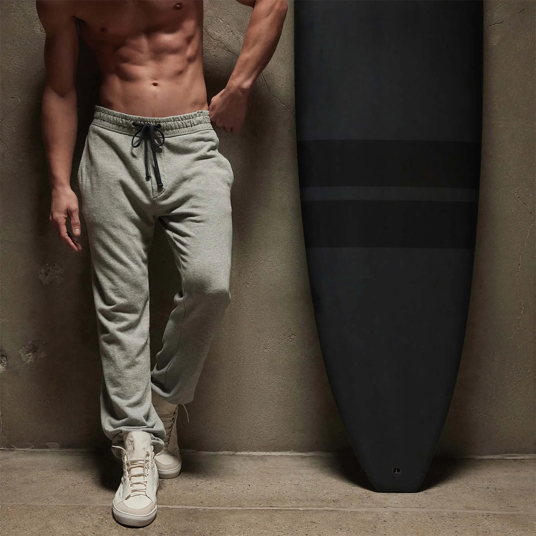 Vintage French Terry Sweatpant - Heather Grey