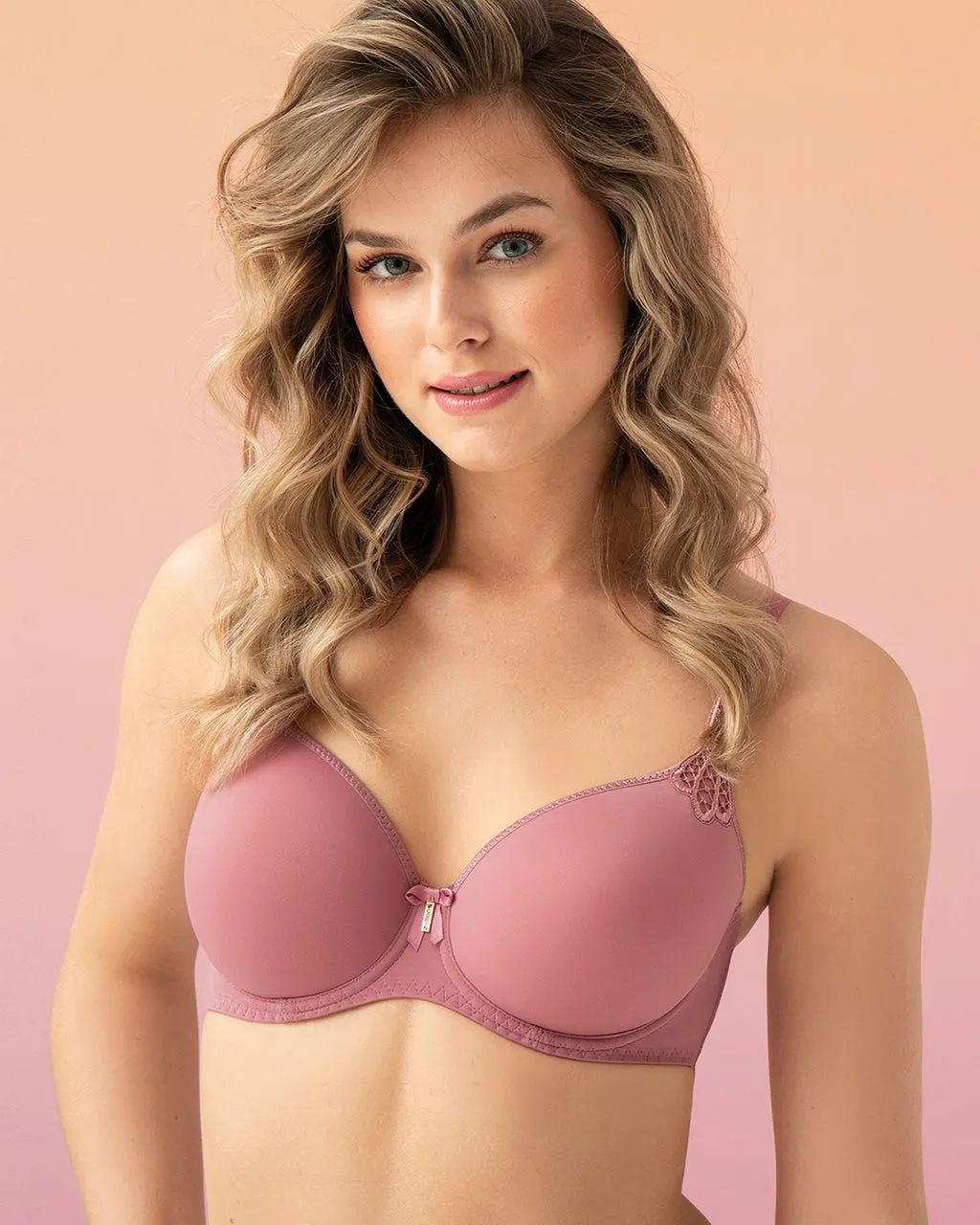 Virginia Spacer T-Shirt Bra - Rose Portofino