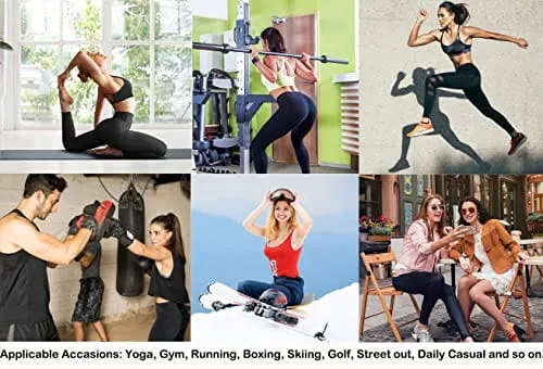 visesunny High Waist Yoga Pants with Pockets Pretty Blue Mermaid Scale Buttery Soft Tummy Control Running Workout Pants 4 Way Stretch Pocket Leggings