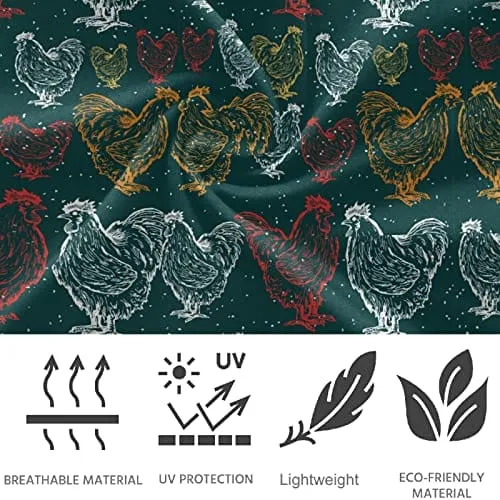 visesunny High Waist Yoga Pants with Pockets Rooster Dot Decorative Buttery Soft Tummy Control Running Workout Pants 4 Way Stretch Pocket Leggings