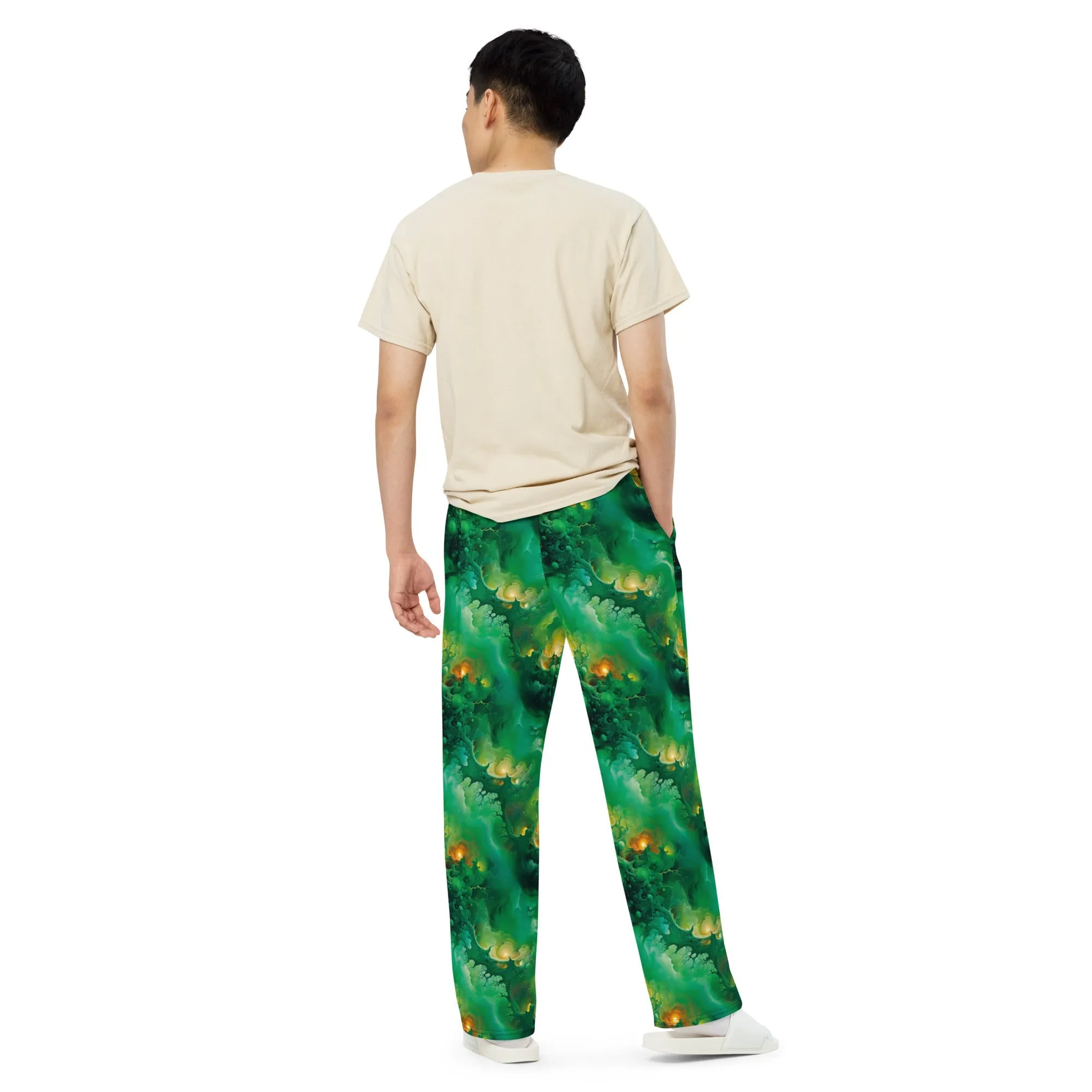 Wide-leg pants - Viridian Shroud