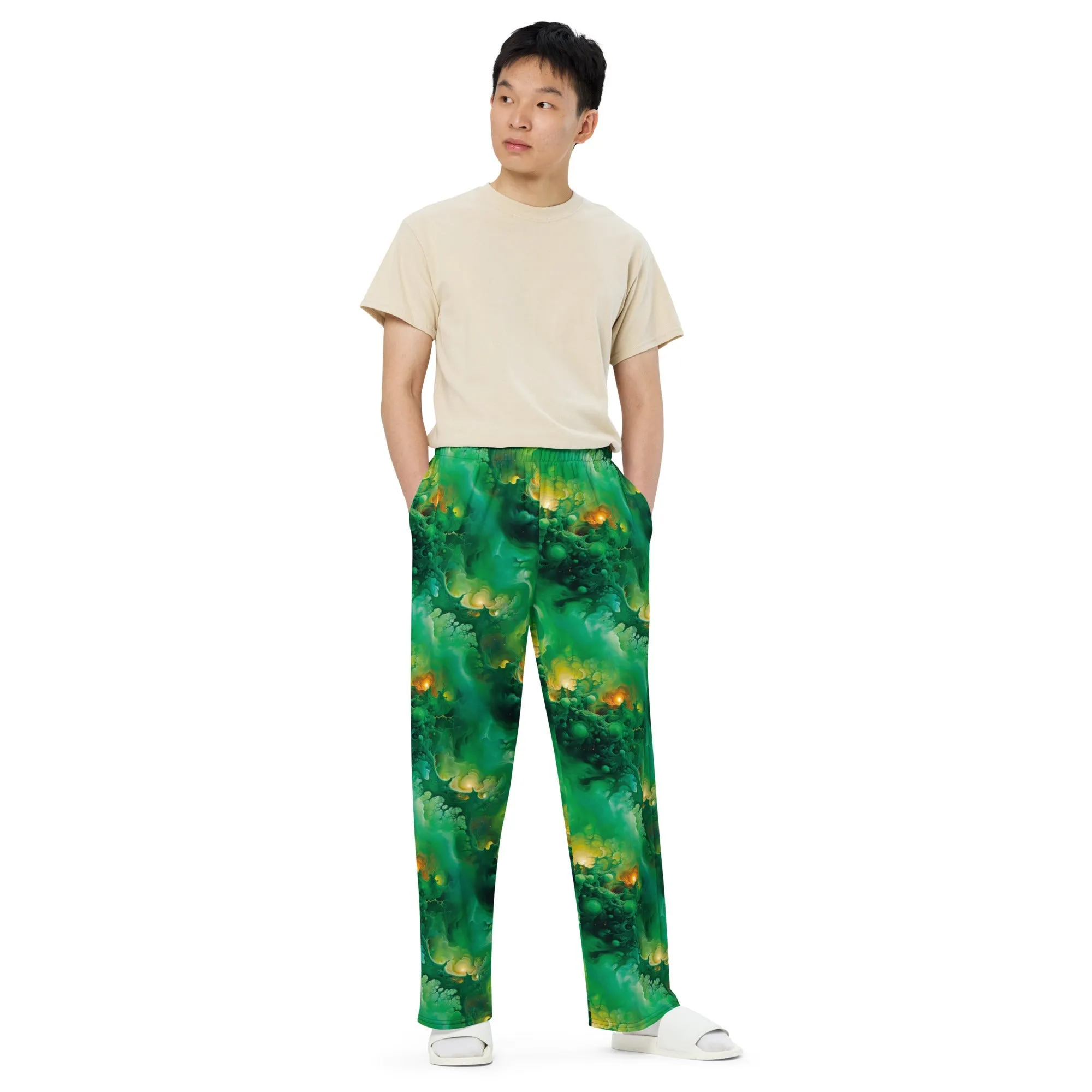 Wide-leg pants - Viridian Shroud