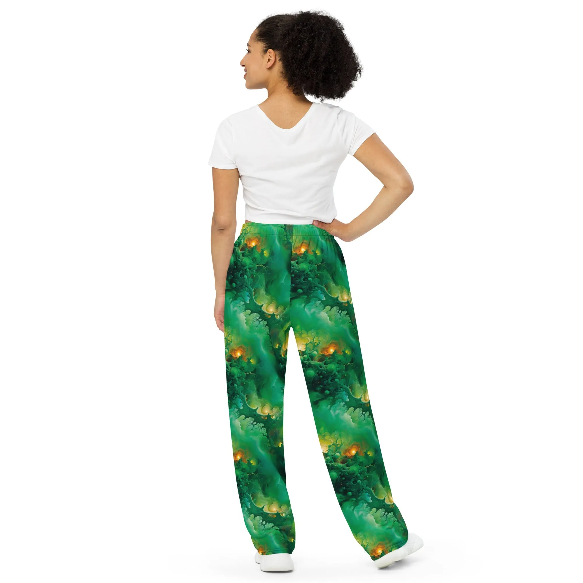Wide-leg pants - Viridian Shroud