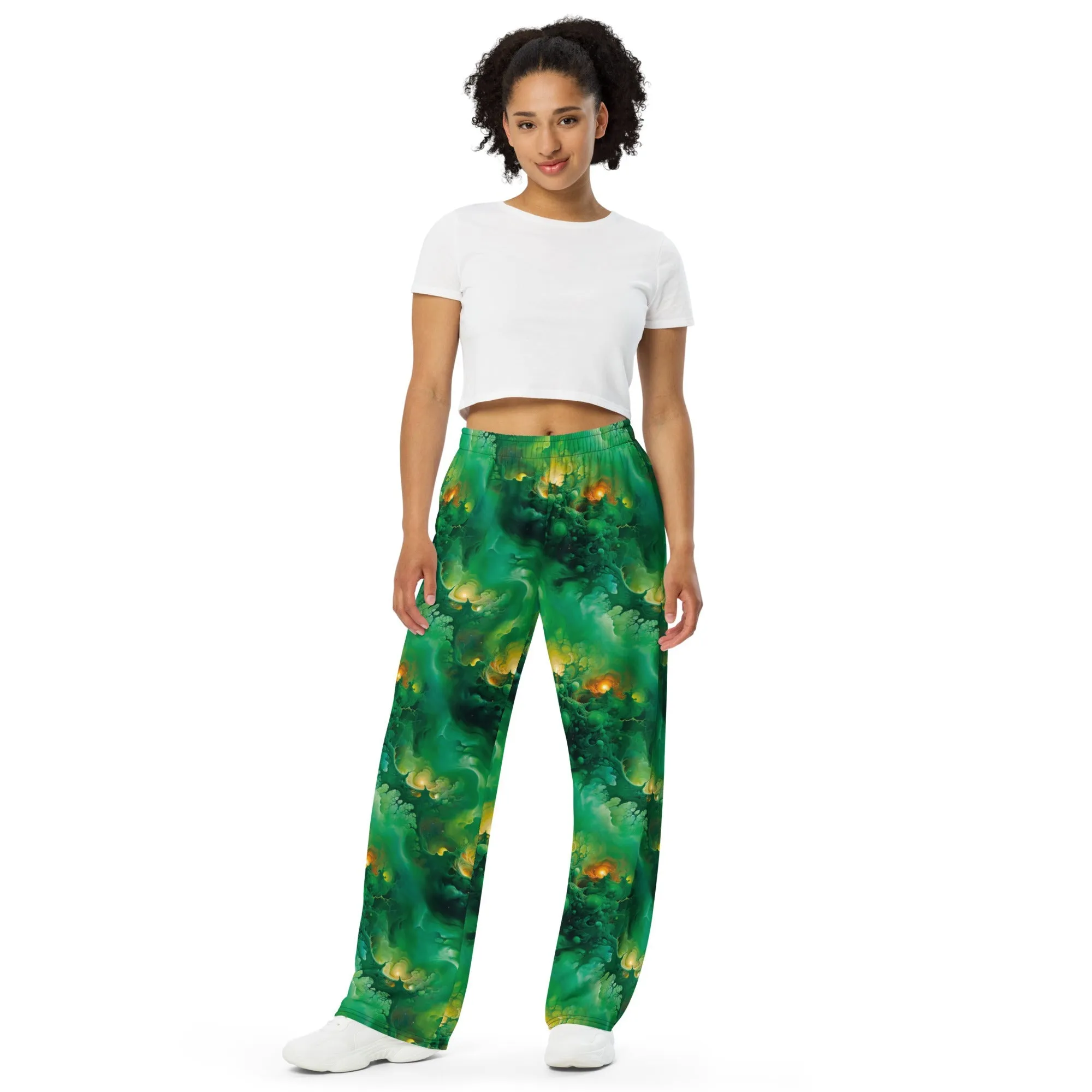 Wide-leg pants - Viridian Shroud