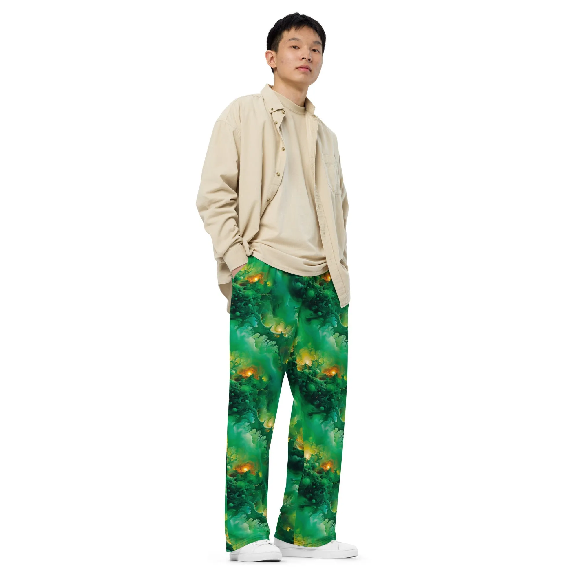 Wide-leg pants - Viridian Shroud