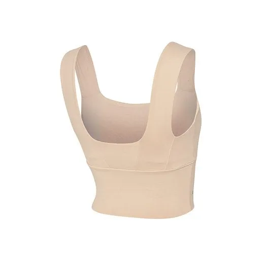 Wide Square Neck Crop Top_Peach