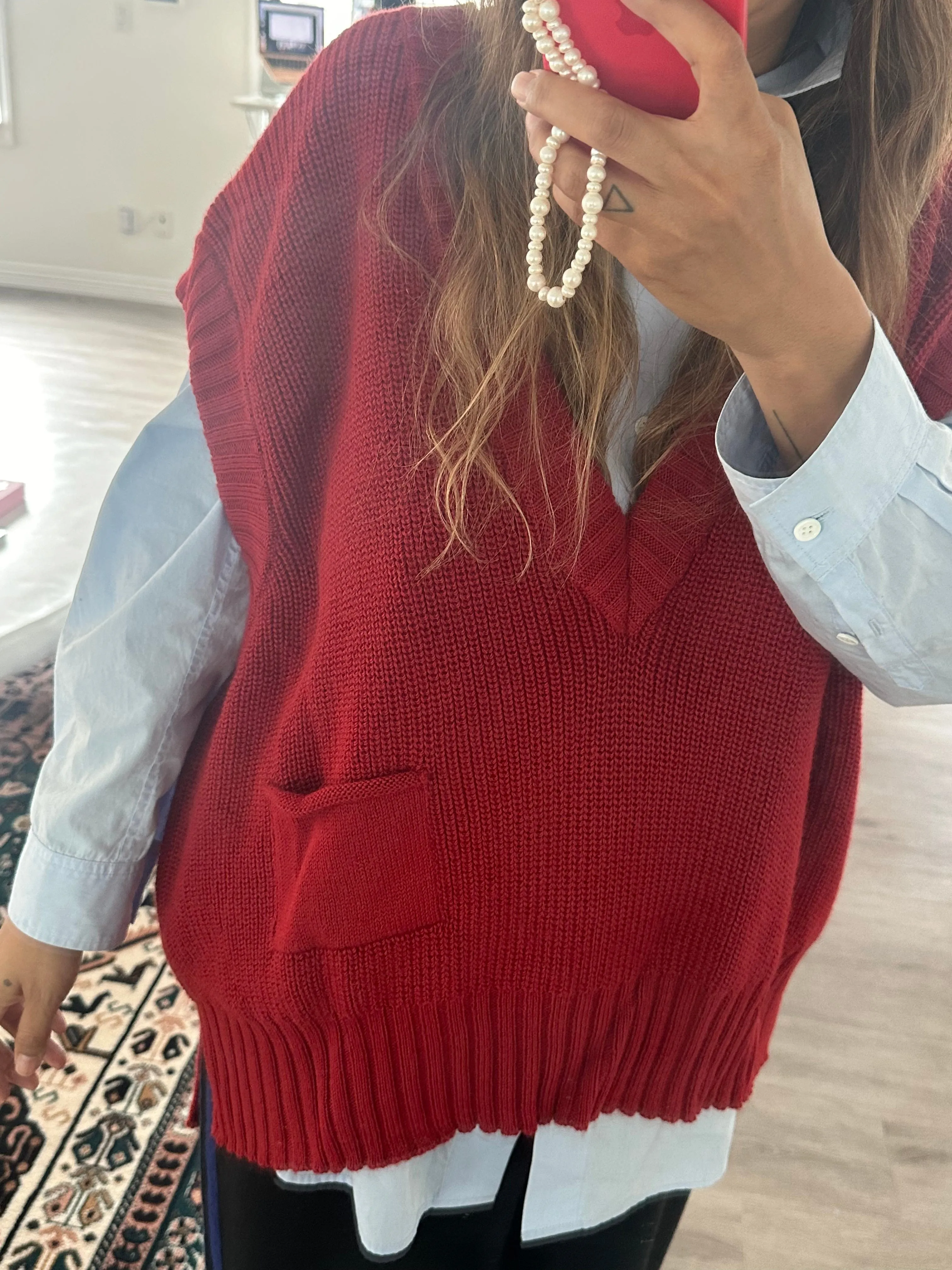 Winston Vest in Red