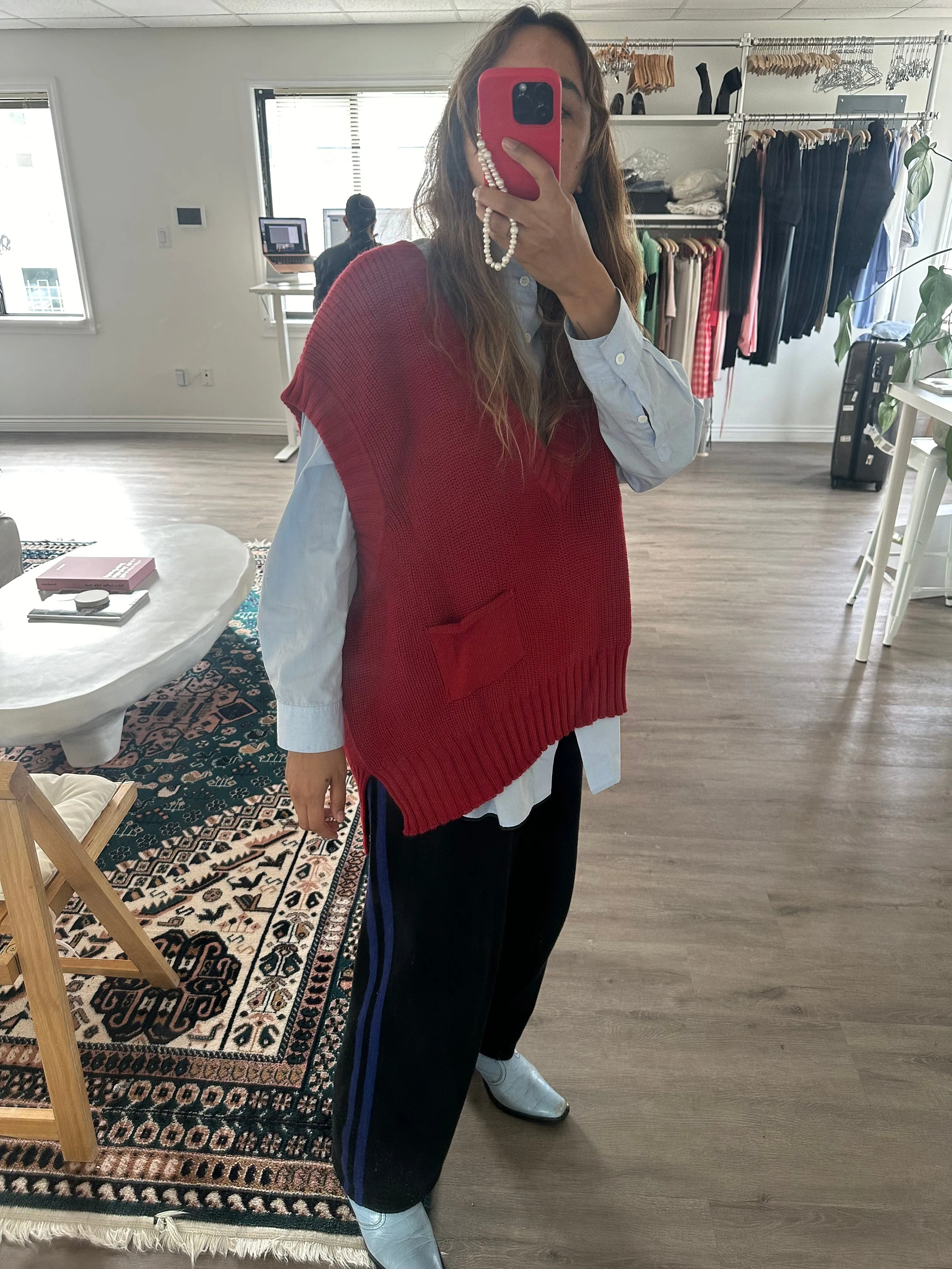 Winston Vest in Red