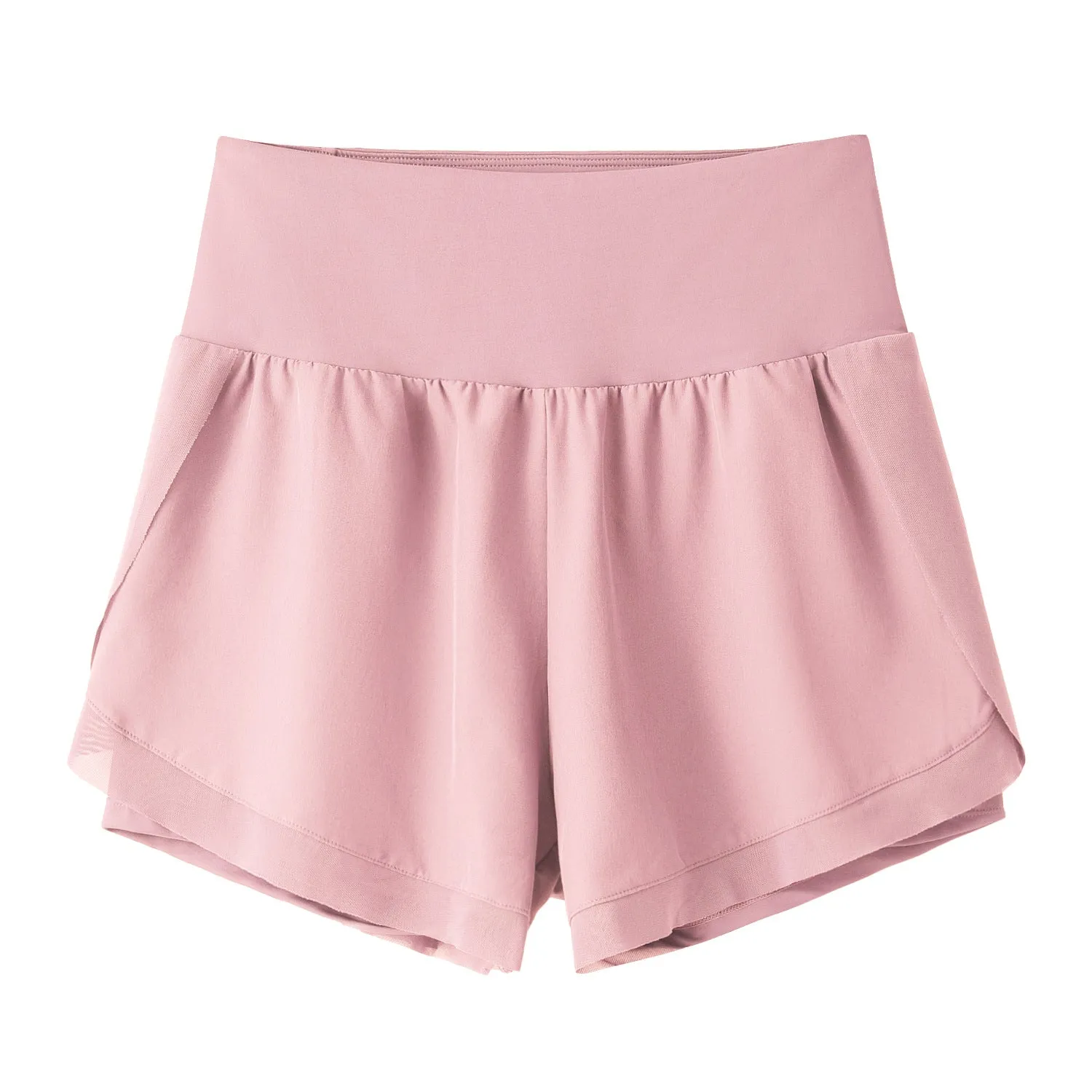 Women Athletic Shorts | High Waisted Yoga Shorts with Inner Liner