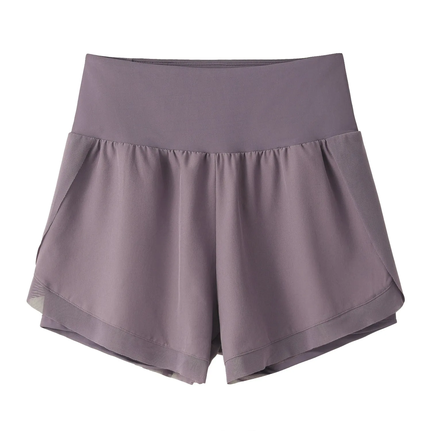 Women Athletic Shorts | High Waisted Yoga Shorts with Inner Liner