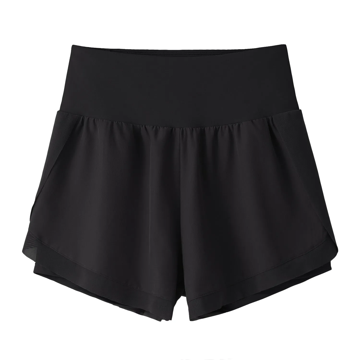 Women Athletic Shorts | High Waisted Yoga Shorts with Inner Liner