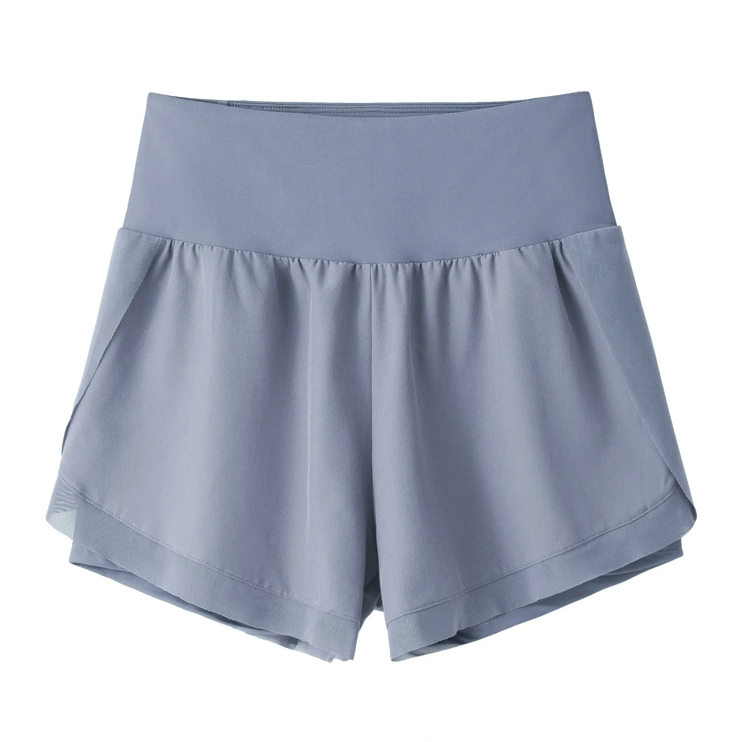 Women Athletic Shorts | High Waisted Yoga Shorts with Inner Liner
