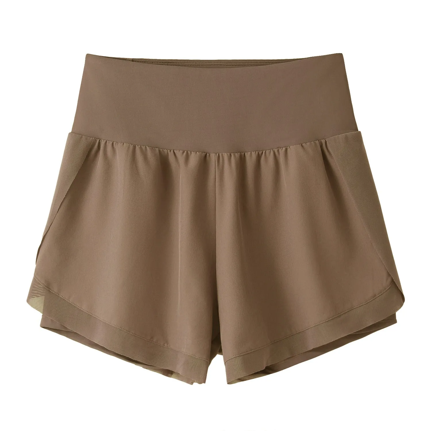 Women Athletic Shorts | High Waisted Yoga Shorts with Inner Liner